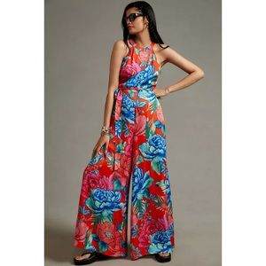 Floral Halter Jumpsuit
